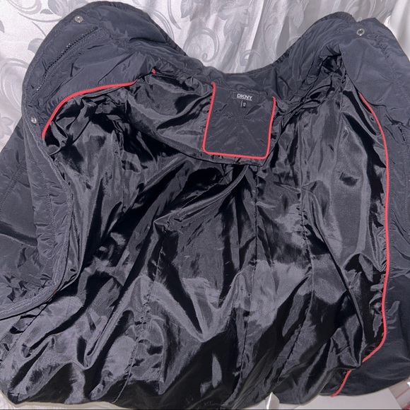 DKNY Black Waterproof Classic Parka Winter Jacket - Picture 6 of 10